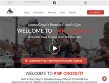 Tablet Screenshot of kmfcrossfit.com